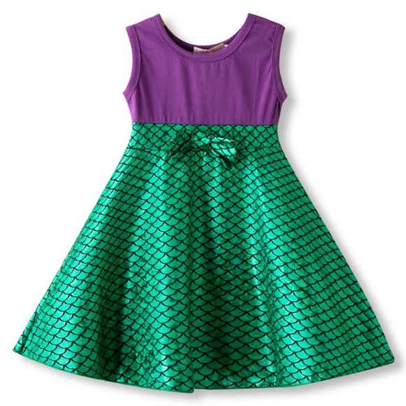 green shimmer dress